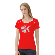 Load image into Gallery viewer, Ti Amo I love you - Exclusive Brand  - Red - Angry Fish -  Women&#39;s T shirt
