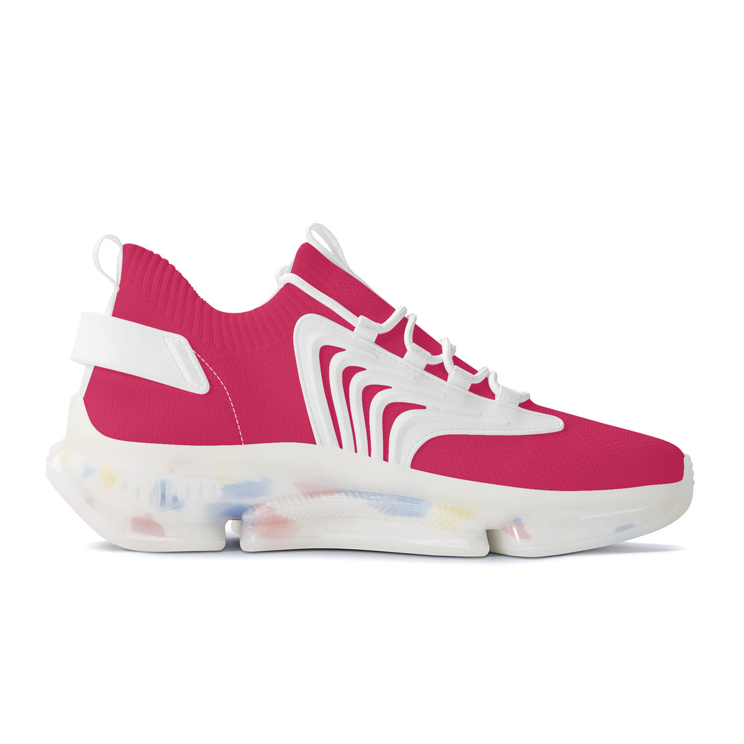 Ti Amo I love you - Exclusive Brand - Cerise Red 2 - Mens / Womens - Air Max React Sneakers - White Soles