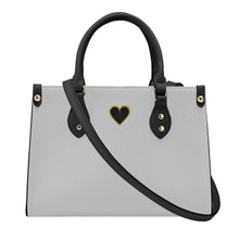 Load image into Gallery viewer, Ti Amo I love you - Exclusive Brand - Alto Gray - Luxury Womens PU Tote Bag - Black Straps
