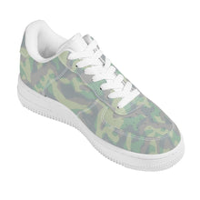 Load image into Gallery viewer, Ti Amo I love you - Exclusive Brand  - Edward, Pansy Posy, Clay Ash, Summer Green Camouflage-  Low Top Unisex Sneakers
