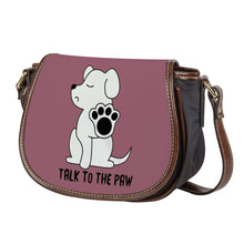 Load image into Gallery viewer, Ti Amo I love you - Exclusive Brand - Raspberry Glacé  - Talk to the Paw -  Saddle Bag
