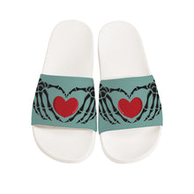 Load image into Gallery viewer, Ti Amo I love you - Exclusive Brand - Sea Nymph - Skeleton Hands with Heart -  Slide Sandals - White Soles
