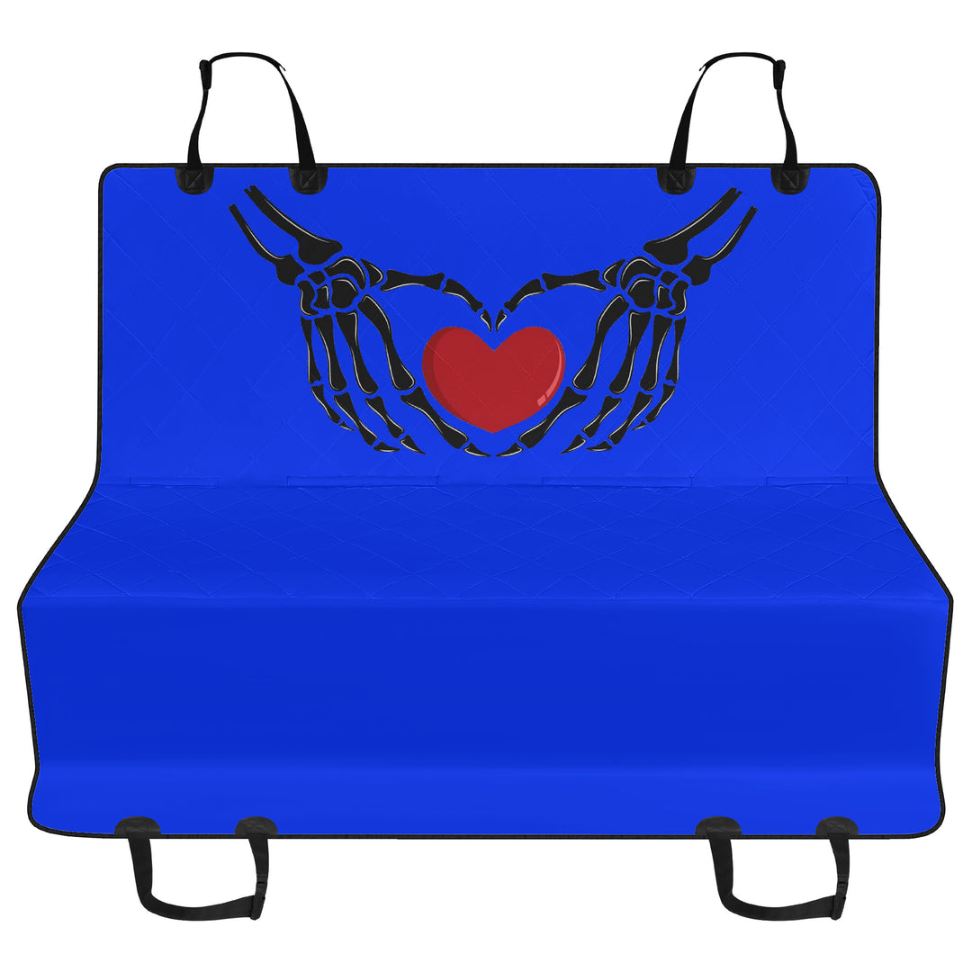 Ti Amo I love you - Exclusive Brand - Blue Blue Eyes - Skeleton Hands with Heart - Car Pet Seat Covers