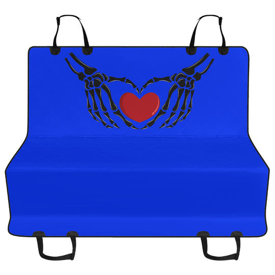Ti Amo I love you - Exclusive Brand - Blue Blue Eyes - Skeleton Hands with Heart - Car Pet Seat Covers