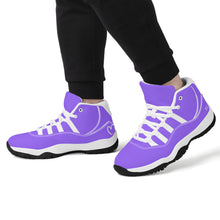 Load image into Gallery viewer, Ti Amo I love you - Exclusive Brand - Heliotrope 3 - High Top Air Retro Sneakers - White Soles
