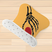 Load image into Gallery viewer, Ti Amo I love you - Exclusive Brand - Light Orange  - Skeleton Hands with Heart  - Big Paws Pet Rug
