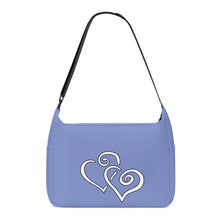 Load image into Gallery viewer, Ti Amo I love you - Exclusive Brand - Mood Mode - Double White Heart - Journey Computer Shoulder Bag
