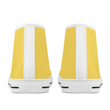 Load image into Gallery viewer, Ti Amo I love you - Exclusive Brand -  Mustard Yellow - High-Top Canvas Shoes - White Soles
