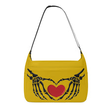 Load image into Gallery viewer, Ti Amo I love you - Exclusive Brand - Galliano - Skeleton Heart Hands  -  Journey Computer Shoulder Bag
