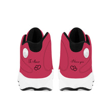 Load image into Gallery viewer, Ti Amo I love you - Exclusive Brand - Viva Magenta - Basketball Shoes - Black Laces
