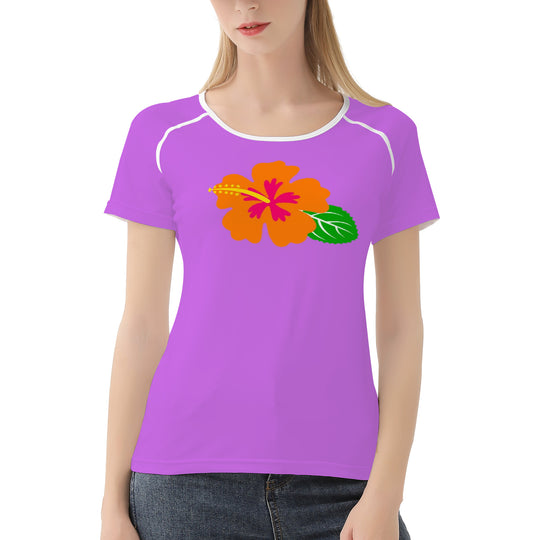 Ti Amo I love you - Exclusive Brand - Lavender - Hawaiian Flower - Women's T shirt - Sizes XS-2XL