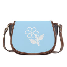 Load image into Gallery viewer, Ti Amo I love you - Exclusive Brand - Regent St Blue - White Daisy - Saddle Bag
