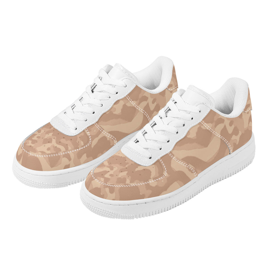 Ti Amo I love you  - Exclusive Brand - Pinkish Tan / Rodro Dust / Pale Taupe Camouflage - Low Top Unisex Sneakers