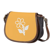 Load image into Gallery viewer, Ti Amo I love you - Exclusive Brand - Light Orange - White Daisy - Saddle Bag
