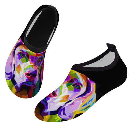 Ti Amo I love you - Exclusive Brand - Colorful Dog -  Unisex Water Sports Skin Shoe