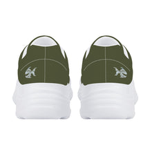 Load image into Gallery viewer, Ti Amo I love you - Exclusive Brand - Riffle Green - Angry Fish - Chunky Sneakers - White Soles
