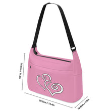 Load image into Gallery viewer, Ti Amo I love you - Exclusive Brand - Wewak 2 - Double White Heart - Journey Computer Shoulder Bag
