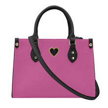 Load image into Gallery viewer, Ti Amo I love you - Exclusive Brand - Pale Magenta - Luxury Womens PU Tote Bag - Black Straps
