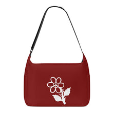 Load image into Gallery viewer, Ti Amo I love you - Exclusive Brand - Dark Burgundy - White Daisy - Journey Computer Shoulder Bag
