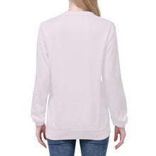 Load image into Gallery viewer, Prim - Double White Heart - Women&#39;s Sweatshirt - Pink Sweatshirts - Ti Amo I love you Designer Brand 
