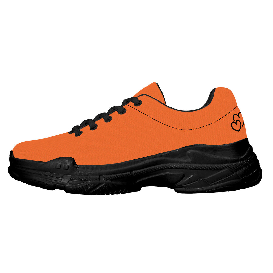 Ti Amo I love you  - Exclusive Brand - Pumpkin Orange - Chunky Sneakers - Black Soles