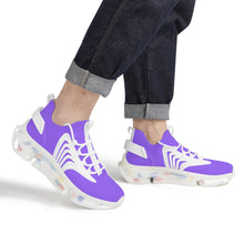 Load image into Gallery viewer, Ti Amo I love you - Exclusive Brand - Heliotrope 3 - Mens / Womens - Air Max React Sneakers - White Soles
