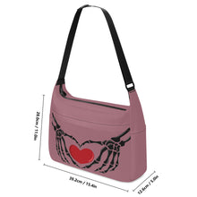 Load image into Gallery viewer, Ti Amo I love you - Exclusive Brand - Coral Tree - Skeleton Heart Hands  -  Journey Computer Shoulder Bag
