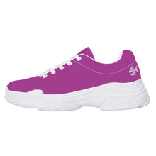 Load image into Gallery viewer, Ti Amo I love you - Exclusive Brand - Warm Purple - Angry Fish - Chunky Sneakers - White Soles
