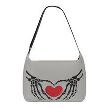 Load image into Gallery viewer, Ti Amo I love you - Exclusive Brand - Dawn - Skeleton Heart Hands  -  Journey Computer Shoulder Bag
