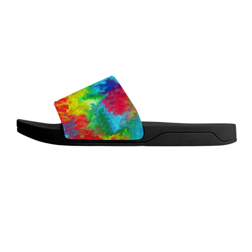 Ti Amo I love you - Exclusive Brand - Rainbow - Womens - Slide Sandals - Black Soles