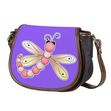 Load image into Gallery viewer, Ti Amo I love you - Exclusive Brand - Heliotrope 3 - Dragonfly - Saddle Bag
