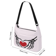 Load image into Gallery viewer, Ti Amo I love you - Exclusive Brand - Prim - Skeleton Heart Hands  -  Journey Computer Shoulder Bag
