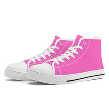 Load image into Gallery viewer, Ti Amo I love you - Exclusive Brand - Hot Pink - High-Top Canvas - White Soles
