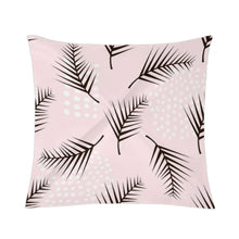 Load image into Gallery viewer, Ti Amo I love you - Exclusive Brand  - Oyster Pink - Black Leaf &amp; White Dots  Silk Scarf
