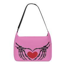 Load image into Gallery viewer, Ti Amo I love you - Exclusive Brand - Carissma - Skeleton Heart Hands  -  Journey Computer Shoulder Bag
