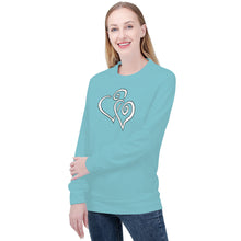 Load image into Gallery viewer, Ti Amo I love you - Exclusive Brand  - Monte Carlo - Double White Heart  - Women&#39;s Sweatshirt
