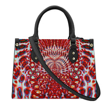 Load image into Gallery viewer, Ti Amo I love you - Exclusive Brand - Thunderbird - Tie-Dye Pattern -- Luxury Womens PU Tote Bag - Black Straps
