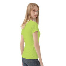 Load image into Gallery viewer, Ti Amo I love you - Exclusive Brand - Yellow Green - Hawaiian Flower - Women&#39;s T shirt - Sizes XS-2XL
