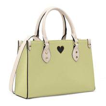 Load image into Gallery viewer, Ti Amo I love you - Exclusive Brand - Winter Hazel - Luxury Womens PU Tote Bag - Cream Straps
