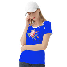 Load image into Gallery viewer, Ti Amo I love you - Exclusive Brand - Blue Blue Eyes  - Rose - Women&#39;s T shirt
