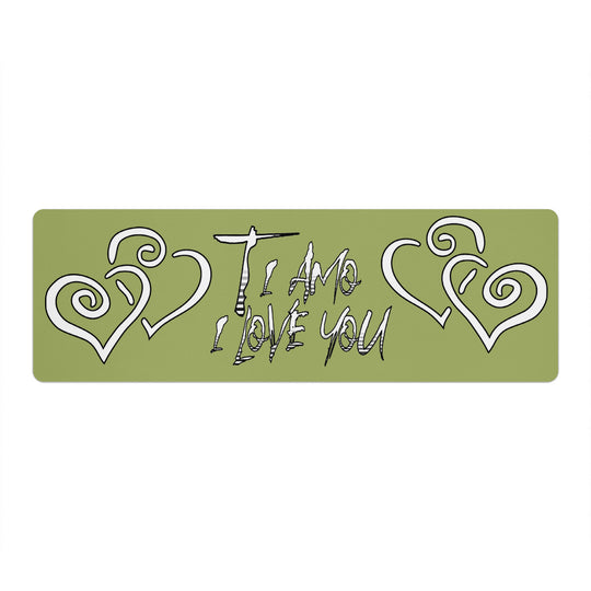 Ti Amo I love you - Exclusive Brand - Green Smoke - Yoga Mat