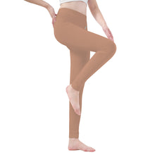 Load image into Gallery viewer, Ti Amo I love you - Exclusive Brand - Feldspar - Double White Heart - Womens / Teen Girls  / Womens Plus Size  - Yoga Leggings - Sizes XS-3XL
