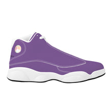 Load image into Gallery viewer, Ti Amo I love you - Exclusive Brand - Dusty Purple - Double Heart Logo - Mens / Womens - Unisex  Basketball Shoes - White Laces
