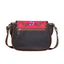 Load image into Gallery viewer, Ti Amo I love you - Exclusive Brand - Radical Red - Floral Bouquet -  Saddle Bag
