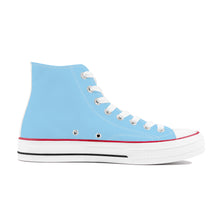 Load image into Gallery viewer, Ti Amo I love you - Exclusive Brand - Sail 2 - White Daisy - High Top Canvas Shoes - White  Soles
