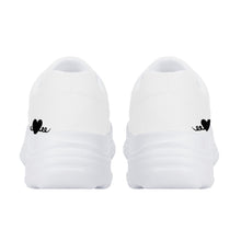 Load image into Gallery viewer, Ti Amo I love you - Exclusive Brand - White - Black Heart - Chunky Sneakers - White Soles
