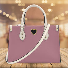 Load image into Gallery viewer, Ti Amo I love you - Exclusive Brand - Lipstick Pink - Luxury Womens PU Tote Bag - Cream Straps
