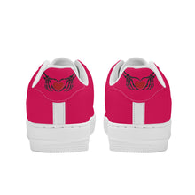 Load image into Gallery viewer, Ti Amo I love you - Exclusive Brand - Bright Hot Pink - Skeleton Hands with Heart - Low Top Unisex Sneakers
