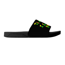 Load image into Gallery viewer, Ti Amo I love you - Exclusive Brand  - Black - Hip Hop Lettering - Slide Sandals - Black Soles
