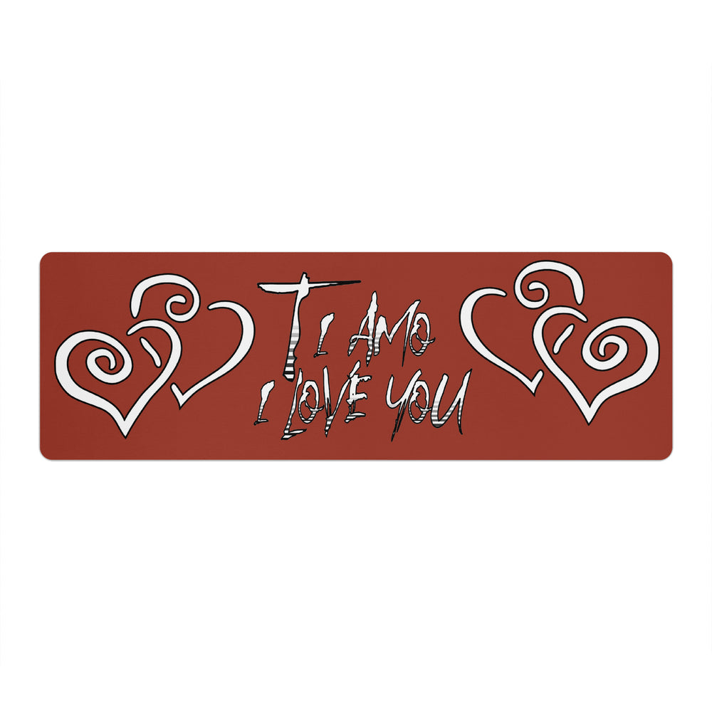 Ti Amo I love you - Exclusive Brand - Brick Red 2 - Yoga Mat